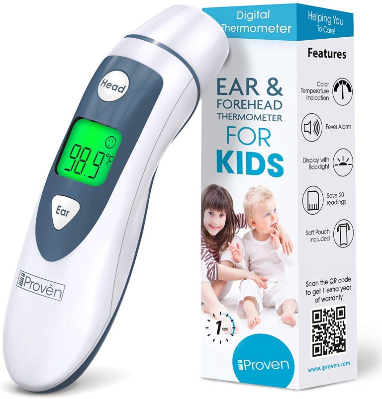 Iproven Medical Digital Ear Thermometer With Temporal Forehead Function Clinically Approved 5579